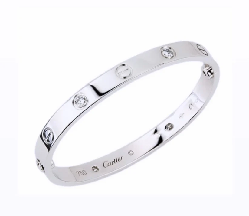 ✨Stainless Steel Silver Classic love Zircon Bracelet✨